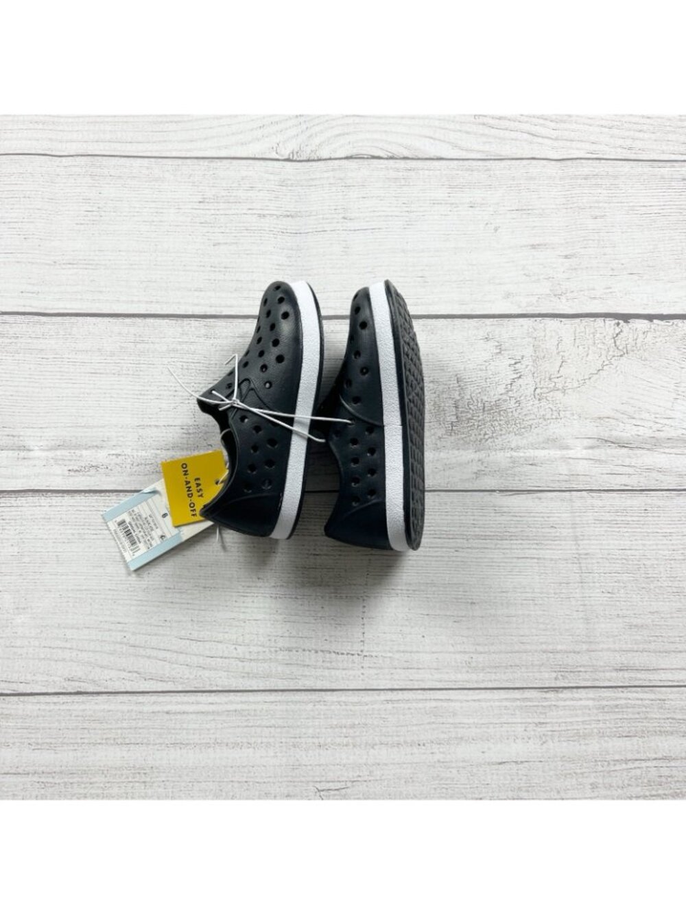 Cat & Jack Toddler Perforated Slip On Shoes Black Lightweight Summer NWT 6 - Picture 4 of 5